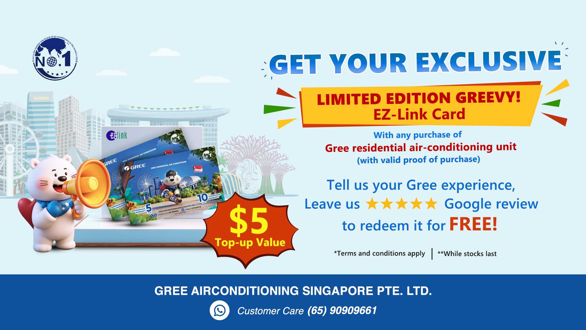Exclusive Greevy EZ-Link Card Rewards