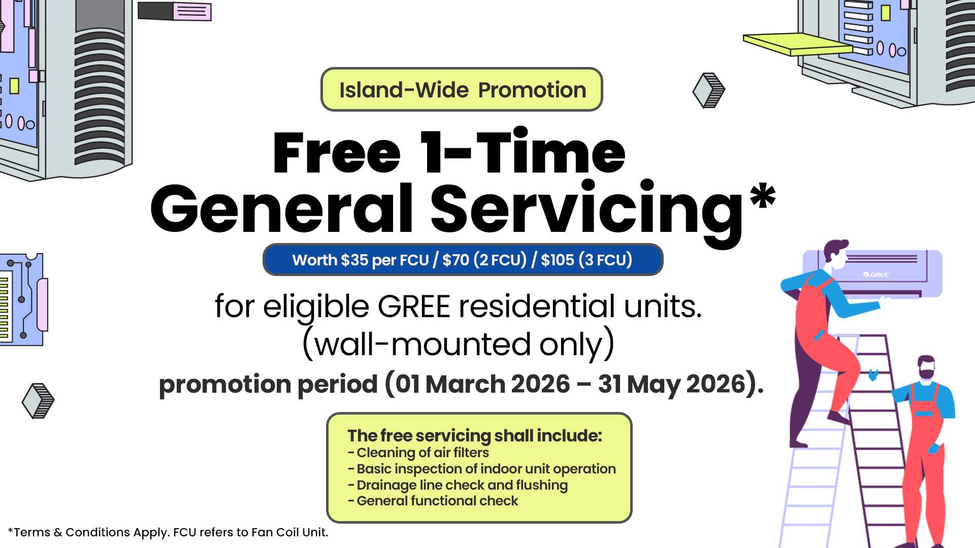 Free 1 Time Servicing